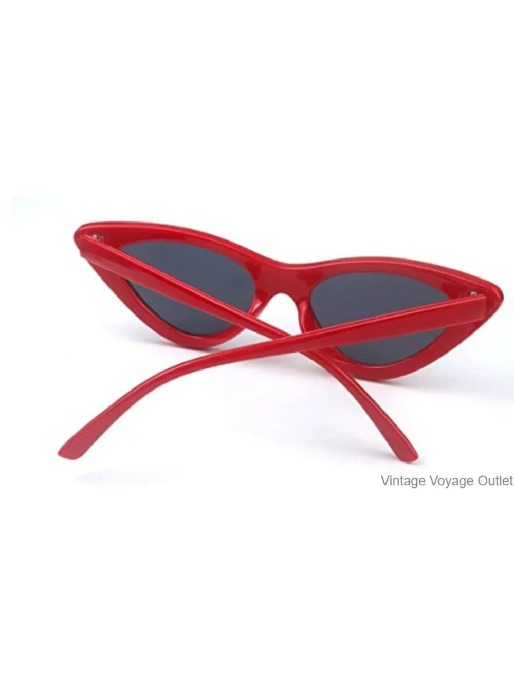 Cat Eye Sunglasses Vintage Narrow Frame Plastic Photochromic UV Protection